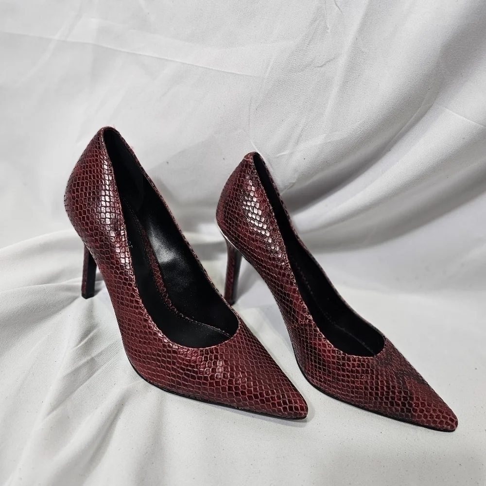 Lauren Ralph Lauren Sarina snake print high heels 8.5B